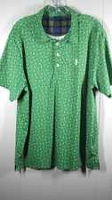 William Murray Shirt Men's L Golf Green Knotty by Nature Stretch Performance
