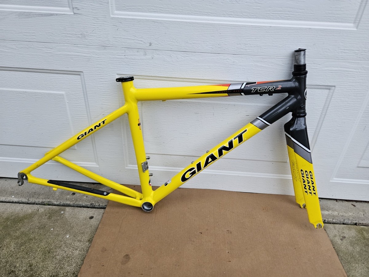 Small 44cm Giant TCR 2 Aluminum Road Bike Frame + Carbon Fork low