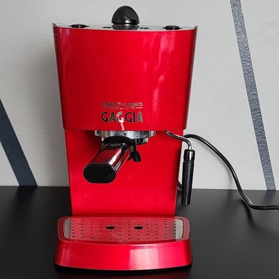 UNTESTED Gaggia Robecco Milano Espresso Red Color Coffee Maker Machine AS IS