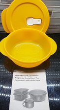 Tupperware Crystalwave PLUS WITH STAIN GUARD Microwave SAFE BOWL  2 1/4 CUPS NEW