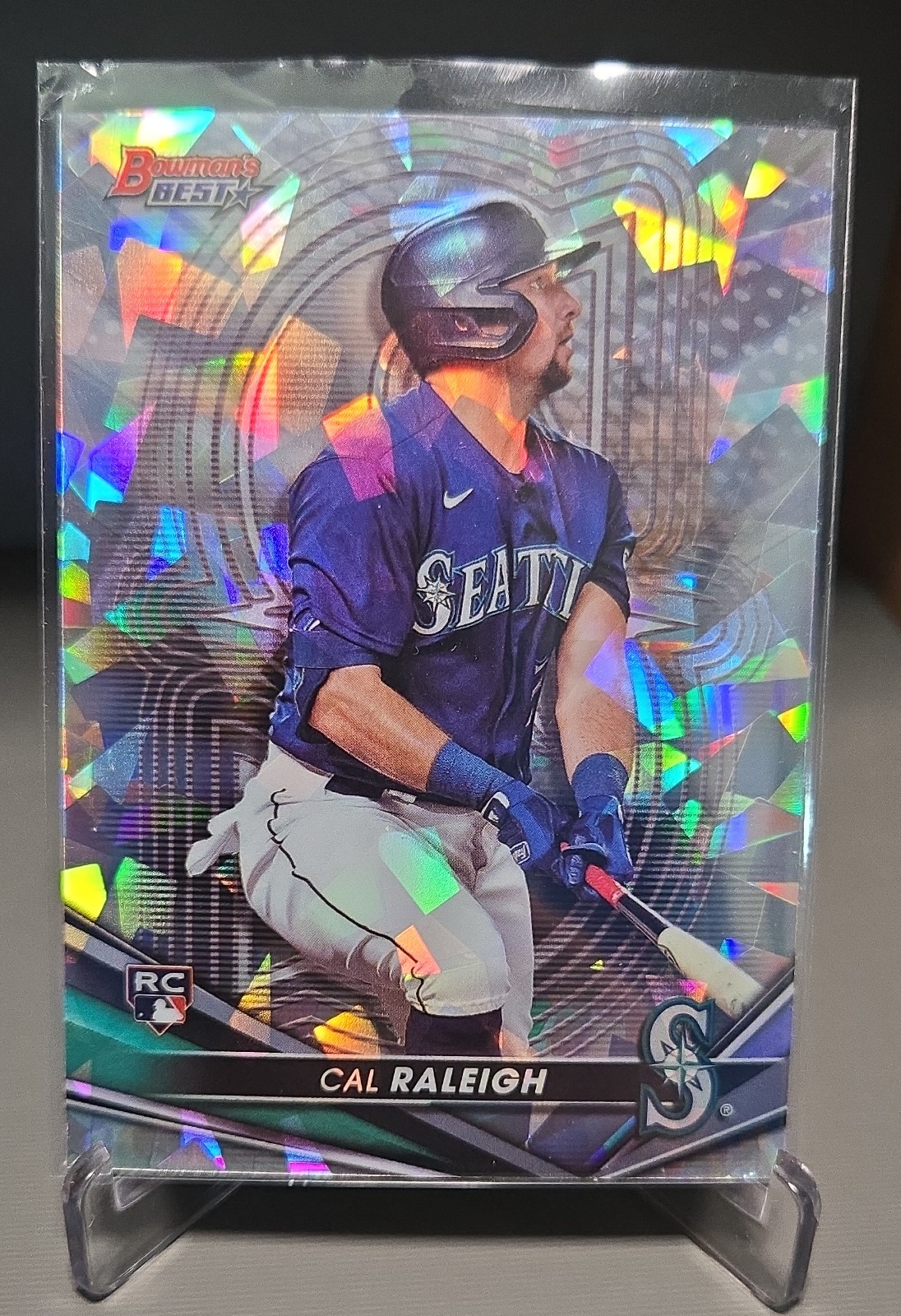 2022 Bowman's Best - Cal Raleigh #6 Atomic Refractor (RC)