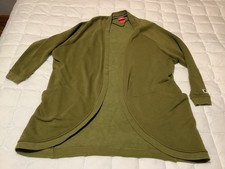 Rare Vintage NIKE 805523 Open Front Cardigan Sweatshirt 2010s Green Women  s SZ M