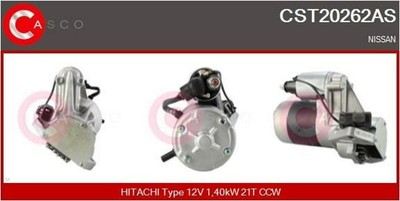 CASCO CST20262AS Starter Anlasser 1.4kW für NISSAN Maxima III Limousine (J30)
