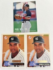 (3) 1996 BASEBALL- FLEER UPDATE PAUL MOLITOR#U-56-(2)TOPPS RUBEN RIVERA R.C.#138