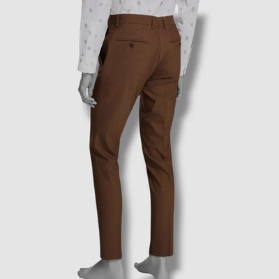 brown slim fit dress pants Hallie Floral Tiered Maxi Dress