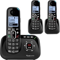 Amplicomms BigTel 1583 Cordless Big Button Phone for Elderly with Answer Machine
