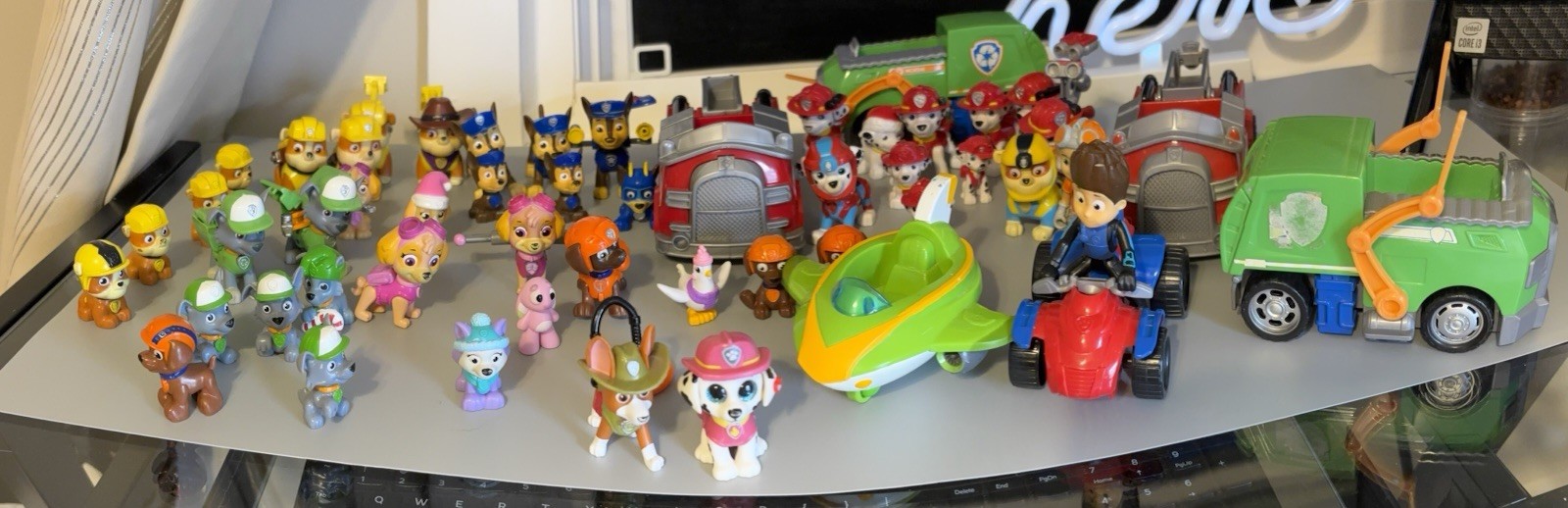 LOT of 53 PAW Patrol Nickelodeon Action Figures with Dogs and Vehicles