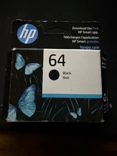 HP 64 Black Original Ink Cartridge, 200 pages, N9J90AN 140 MAR 2026 EXP