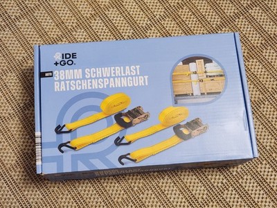 38mm Schwerlast Ratschenspanngurt [RIDE+GO]