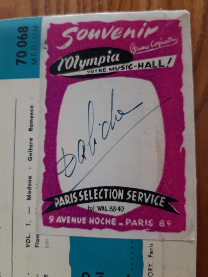 DOUBLE DEDICACE OLYMPIA  Par DALIDA Bambino  FRENCH  EP BARCLAY 70068 - Image 4 of 4