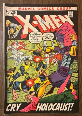 1972 Marvel Comics Group #74 The X-Men Volume 1 Cry Holocaust! Fine Pics