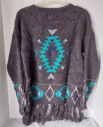 Maglione donna azteco con frange Powder River Outfitters by Panhandle nuovo con etichette taglia small - Foto 2 di 14