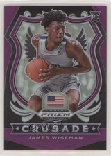 2020-21 Panini Prizm Draft Picks Crusade Purple 52/75 James Wiseman #82 2jt