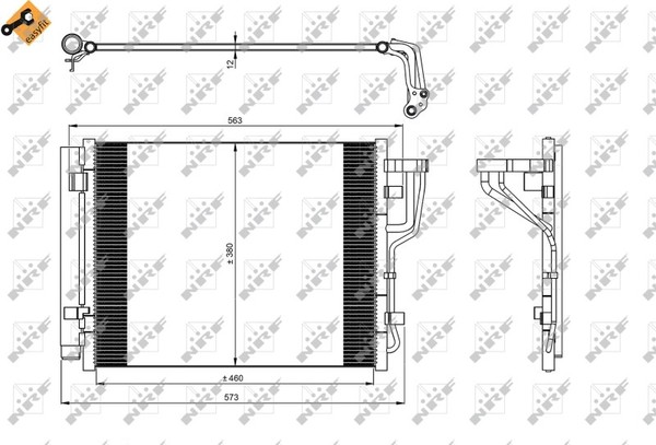 NRF 35986 Klimakondensator FüR Hyundai,Kia Mit Dichtungsring-image