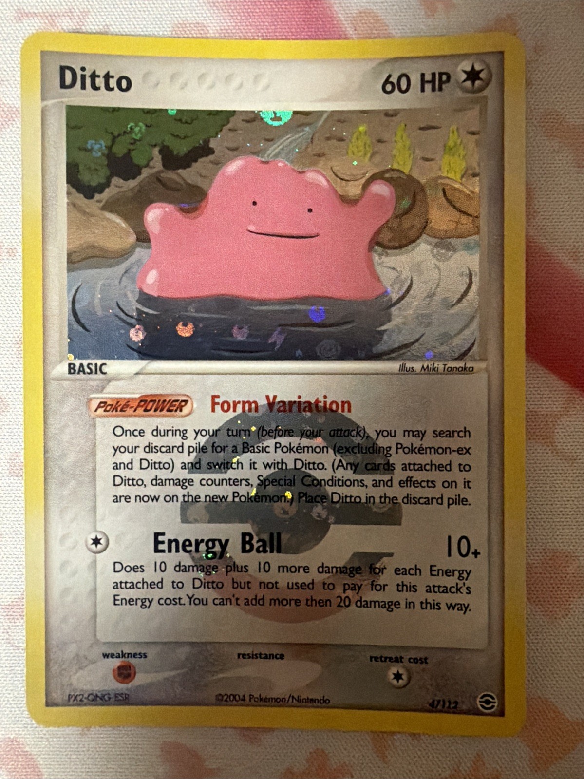 Ditto 4/112 EX FireRed & LeafGreen Reverse Holo