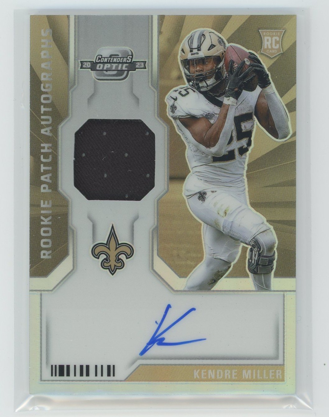 Kendre Miller Panini Contenders Optic Rookie Patch Autographs #RPAKM Base