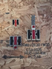 International Havester Decal And Patch Lot Of 3