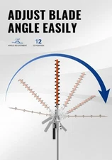 SUNSEEKER 16" Hedge Trimmer Attachment Universal, Dual Action Articulating,Heavy