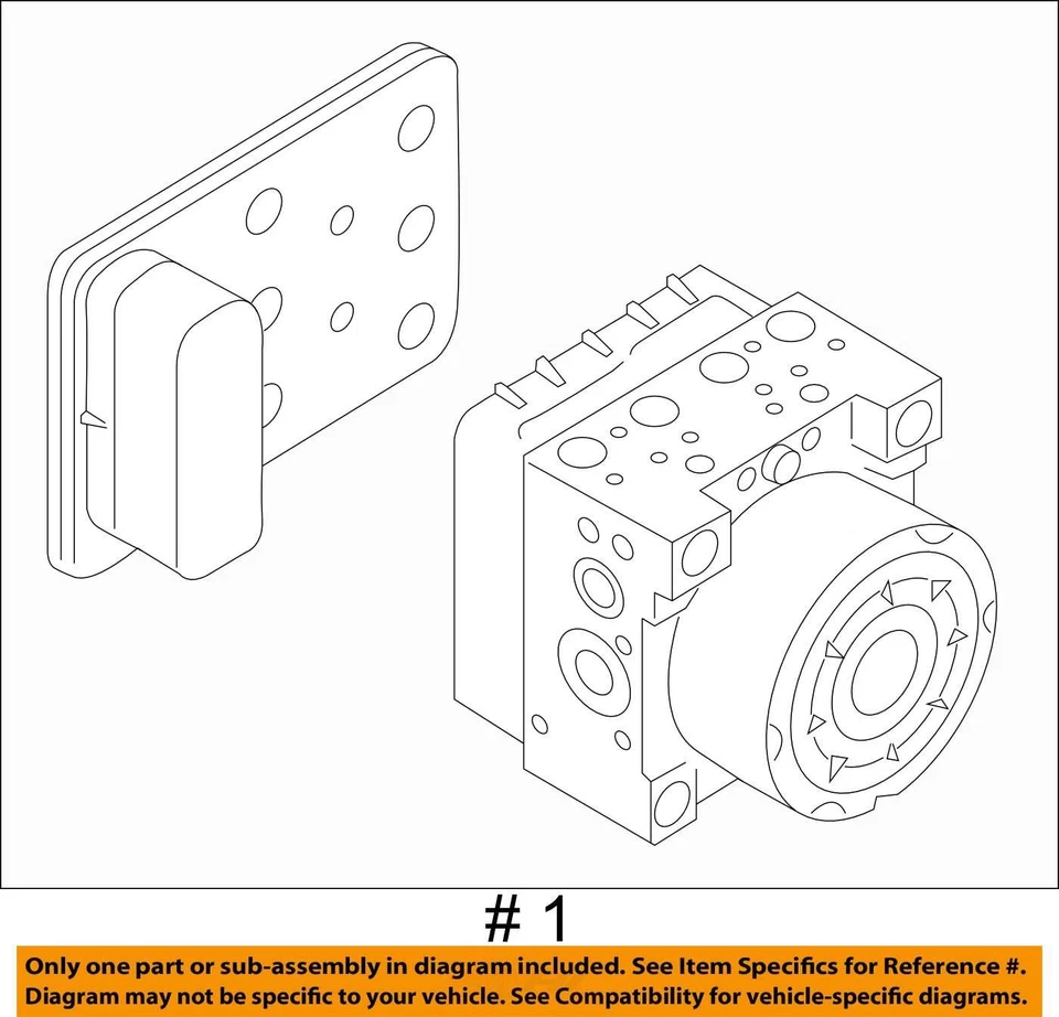 Conjunto de piezas de freno antibloqueo convertible para 15-16 AUDI A3 2385236 Foto 3 de 3