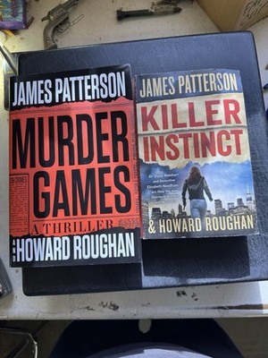 Lot Of 2 James Patterson Instinct Series W/ Roughan Murder Games Killer Instinct