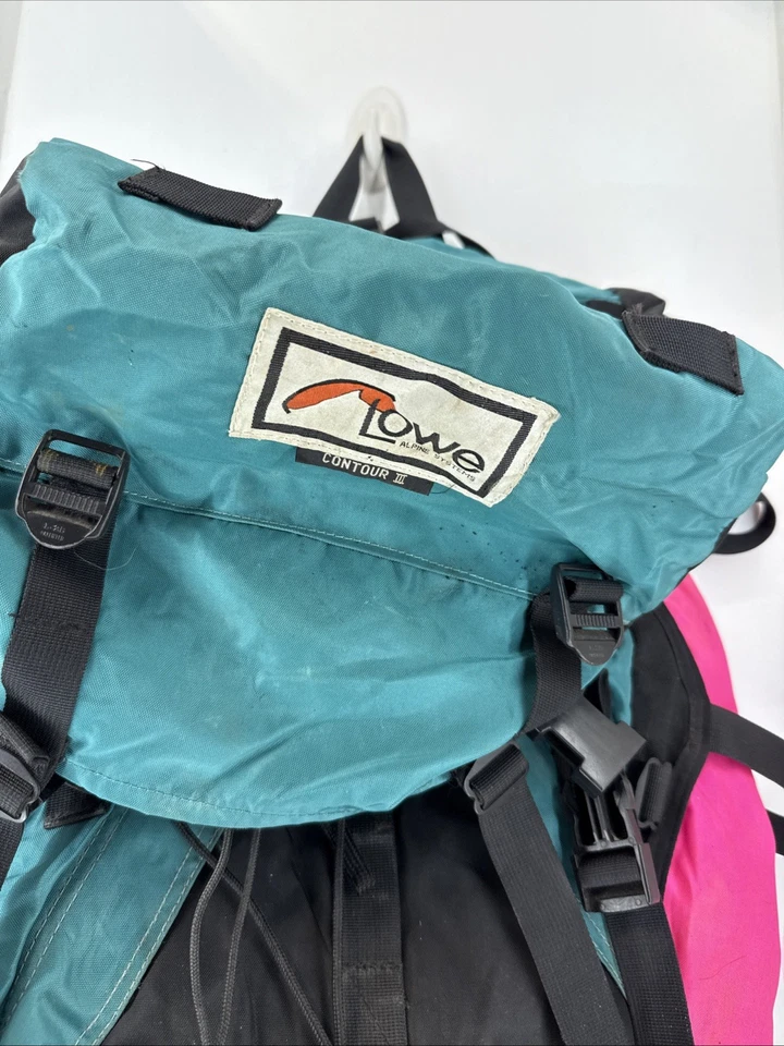 Paquete de senderismo retro Lowe Alpine Contour III Foto 2 de 4
