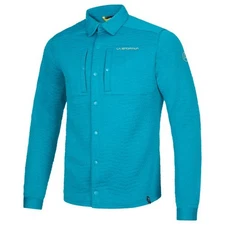 La Sportiva® Men's SMALL Spacer Hybrid Shirt/Jacket in Crystal - $139