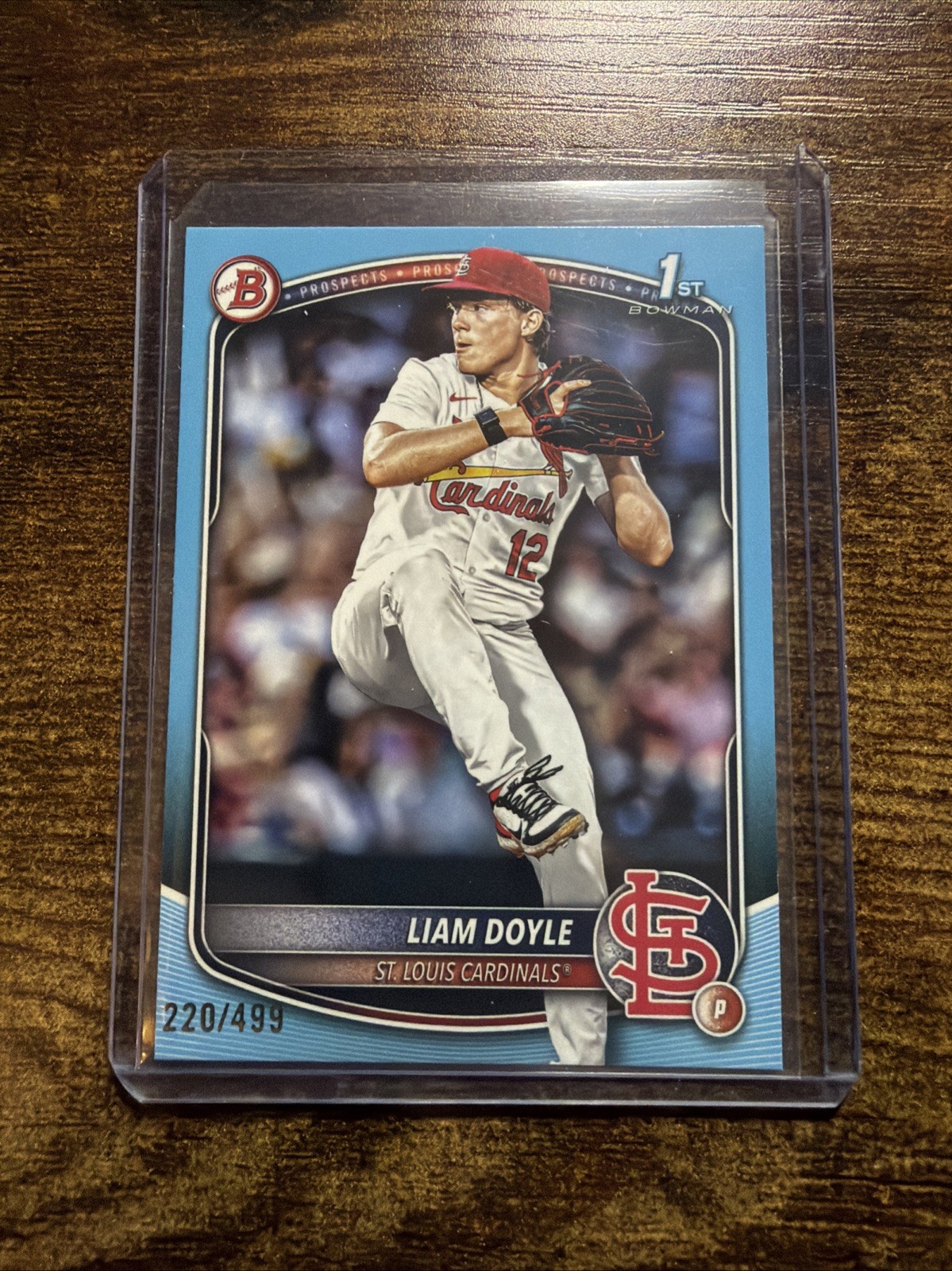 Liam Doyle 2025 Bowman Draft Prospects 1st Sky Blue /499 #BD-12