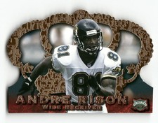 Andre Rison 1996 Pacific Crown Royale Blue Football Excellent