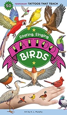 K.L. Murphy - Soaring Singing Tattoo Birds   50 Temporary Tattoos Tha - N245z