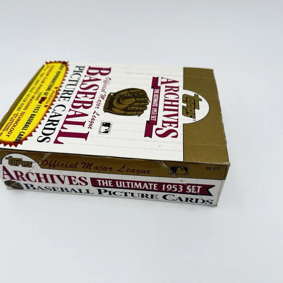 1991 Topps Archives The Ultimate 1953 Set Baseball Box 36 Factory Sealed packs - Image 3 of 4