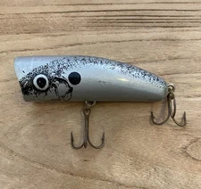 Vintage LAZY IKE - Natural Ike / Chug Ike / SHAD DesMoines, IA - Fishing Lure