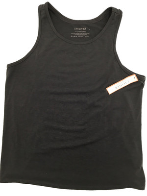 Uncover Womens Sleeveless Tank in Charcoal Heather Size L