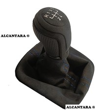 FÜR AUDI A3 8L 8P 8V  SCHALTSACK SCHALTKNAUF 12mm ALCANTARA© 5G  BLAU DP2