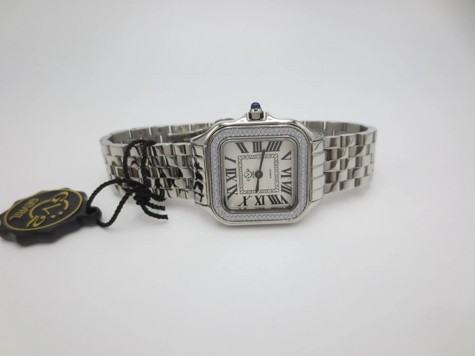Reloj para mujer GV2 by Gevril 12110 Milan cuarzo suizo acero inoxidable diamantes Foto 4 de 4