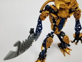 LEGO Bionicle 8734 Brutaka Complete Titan Warrior Gold Order of Mata Nui