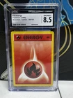 Pokemon Base Set 1st Edition CGC 8.5 Fire Energy  98/102