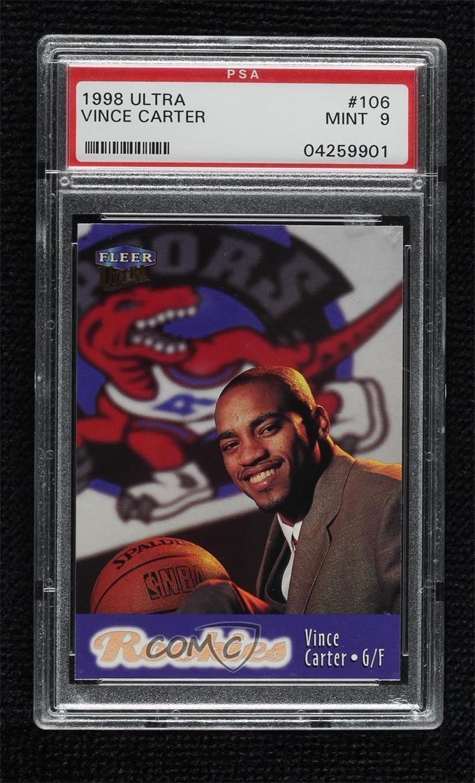 1998-99 Fleer Ultra Rookies Vince Carter #106 PSA 9 MINT HOF e8i