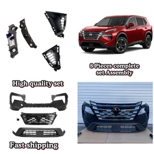 For Nissan Rogue 2024-2025 Front Bumper Complete Assembly SET 