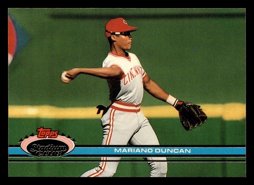 Mariano Duncan 1991 Stadium Club #251a Cincinnati Reds BASEBALL *084 - Picture 1 of 2