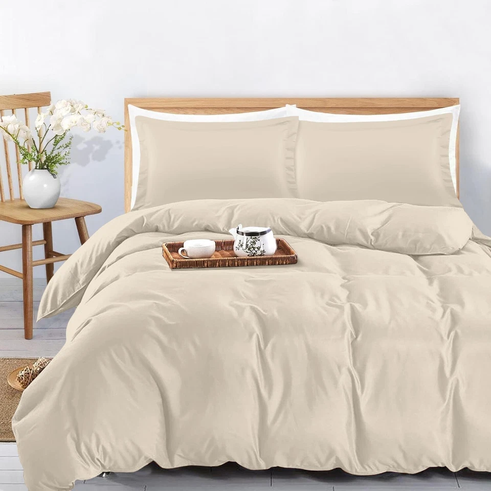 Duvet Cover Set with Pillow Shams Lightweight Quilt Covers Sets Twin Queen King - Image 4 of 4