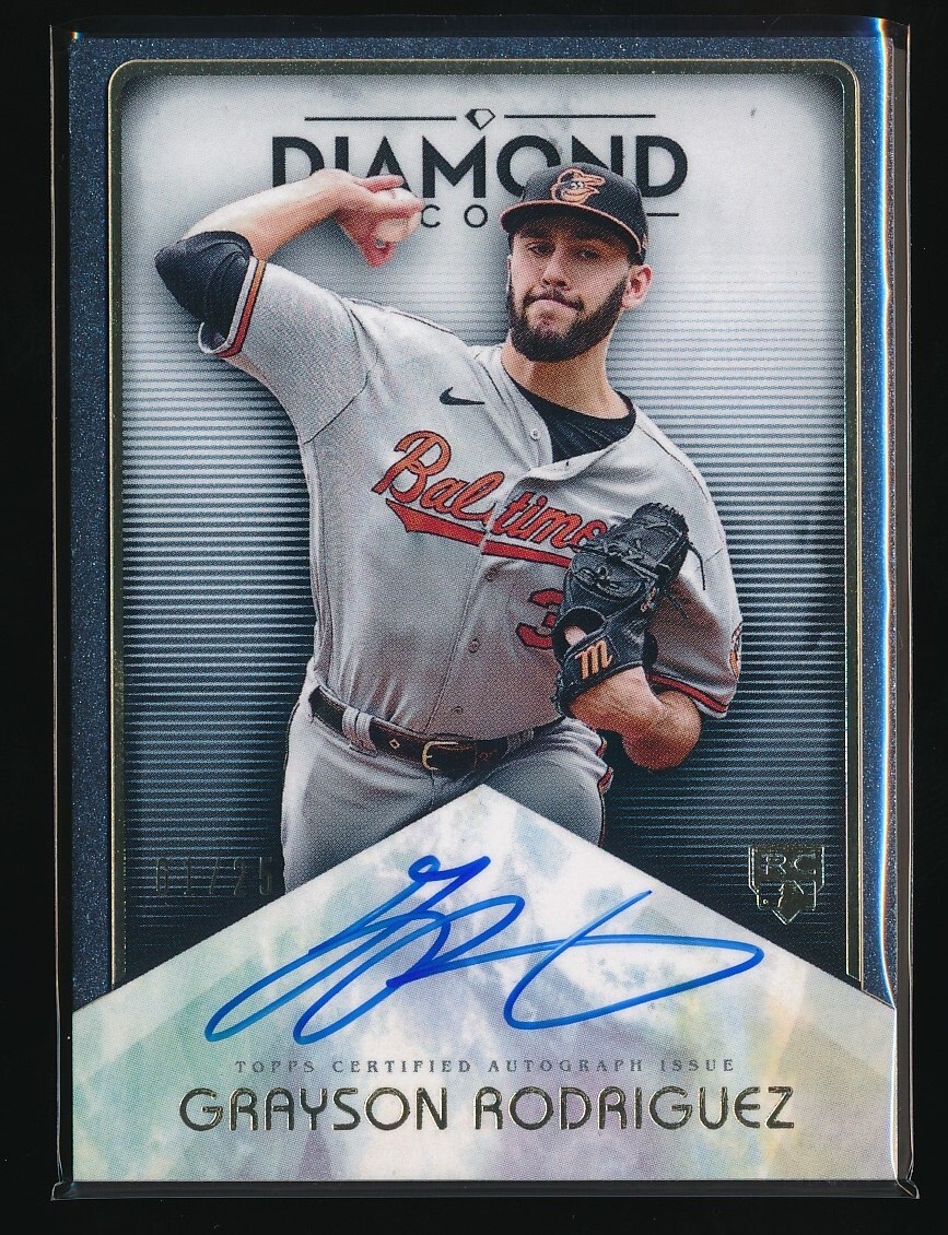 Grayson Rodriguez 2023 Topps Diamond Icons Auto RC Rookie 01/25 Orioles