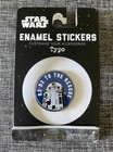 Star Wars 1” Diameter Enamel Sticker “R2-D2 To The Rescue” TYPO -New In Package — photo 1