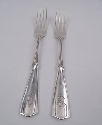Jugendstil Gabel Franz Bahner 800 Silber Antik Besteck Monogramm Sammler 1900 - Bild 10 von 10