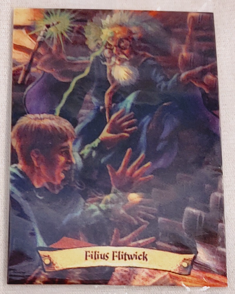2004 HARRY POTTER Lenticular Motion Chocolate Frog Card - Filius ...