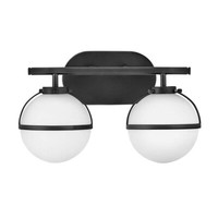 Wandlampe Badezimmerleuchte Wandleuchte Stahl Glas Schwarz H 23Cm IP44 Flurlampe