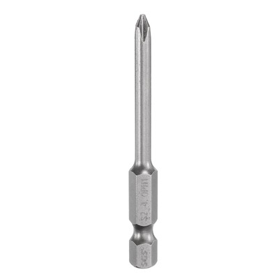 Magnetic Phillips Screwdriver Bit PH1 1/4'' Hex Shank 65mm Long 4mm Rod