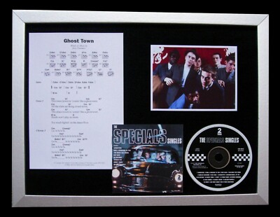 THE SPECIALS Ghost Town LTD MUSIC CD FRAMED DISPLAY+EXPRESS GLOBAL SHIP+2 TONE