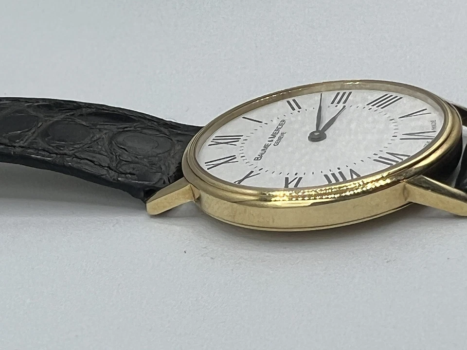 Reloj Hombre Vintage Baume Mercier Classima Ultra Delgado Cuarzo Amarillo 18K G2U Foto 4 de 4