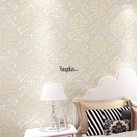 Top Sell 10m Wall Paper 3d Wallpaper Roll Damask Non-woven Embossed Textured Us Top Sell 10m Wall Paper 3d Wallpaper Roll Damask Non-woven Embossed Textured Us