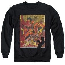 Miles Davis Sweatshirt Music is an Addiction Black Pullover